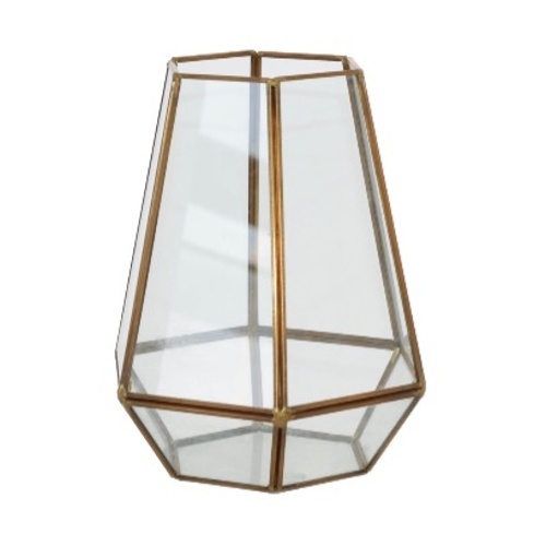 Geo Flower House Gold